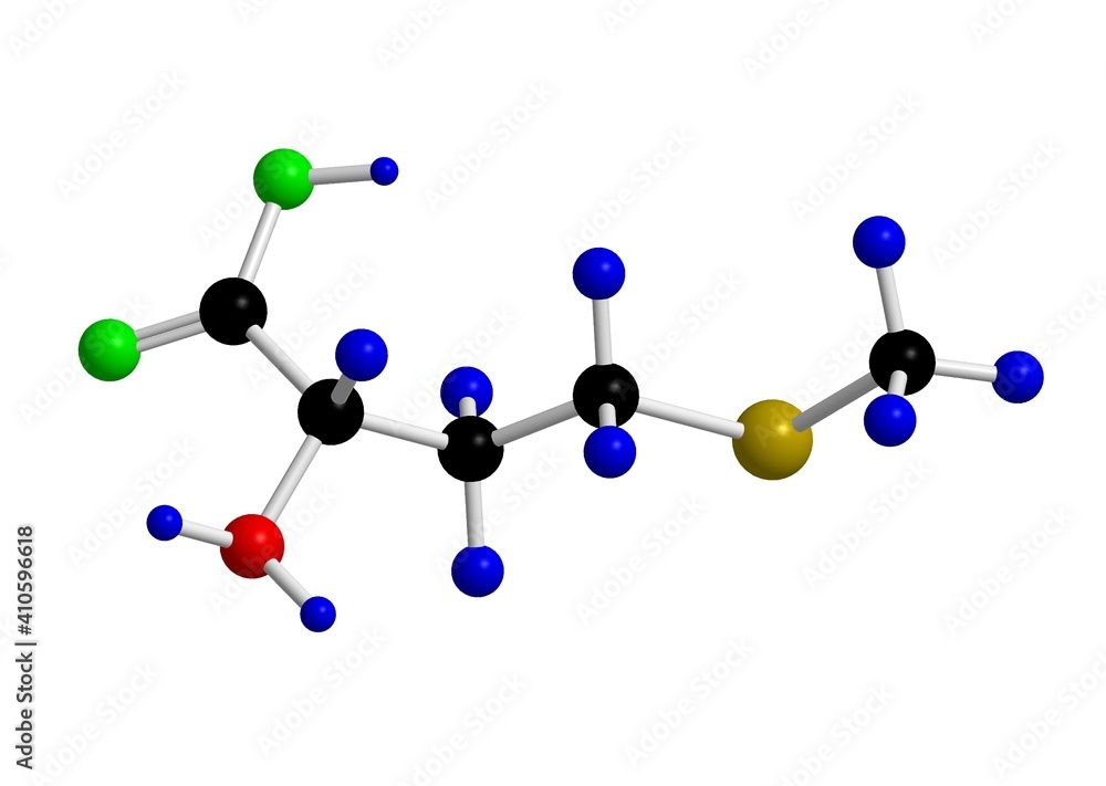 Molecular structure of methionine Molecular structure of methionine