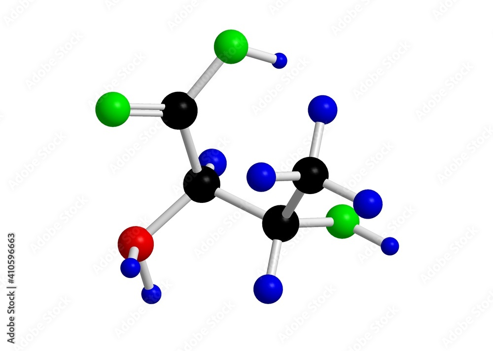 Molecular structure of threonine Molecular structure of threonine