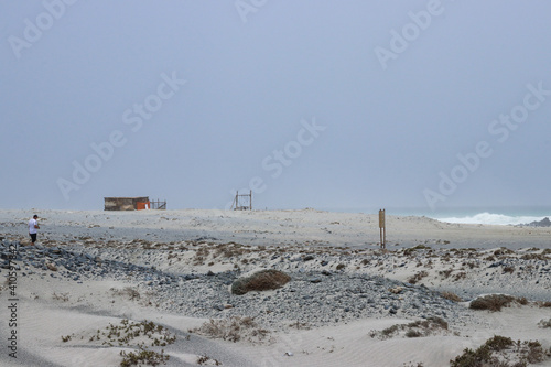 Beach in Oman, Masirah Island volcanic landscape photo