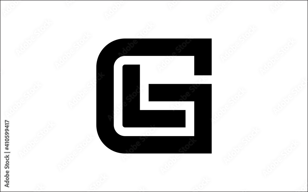 Illustration vector graphic of letter GL icon logo template design Illustration vector graphic of letter GL icon logo template design