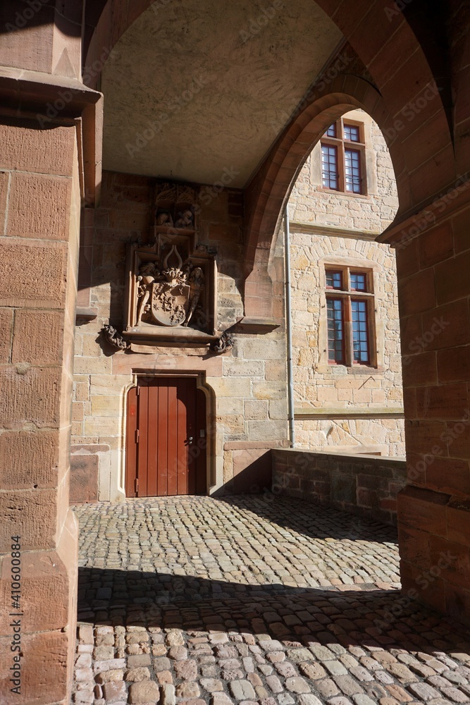 Fototapeta premium the Marburger Schloss, Hessen, Germany, February