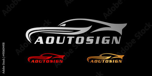 Automotive logo. vector cars dealers, detailing and modification logo design concept illustration