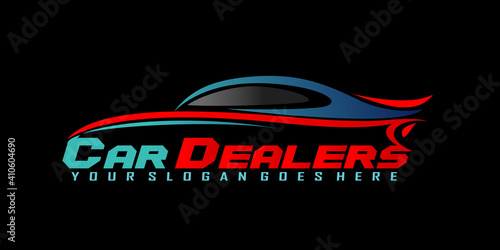 set of automotive logo. vector cars dealers, detailing and modification logo design concept illustration