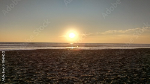 sunset on the beach