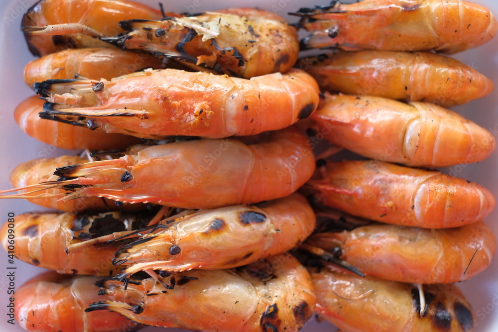 seafood on dish for background seafood on dish for background