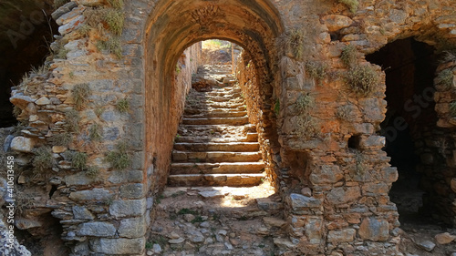 A path in ruins.