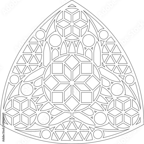 Rose Window, Fig. 20, triangular 1, half 1, framework