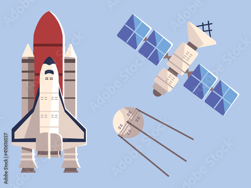 space shuttle satellite explore adventure travel