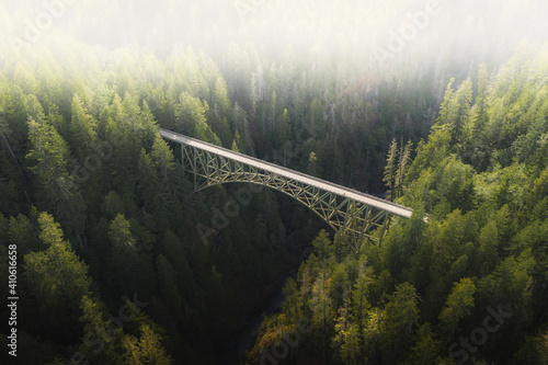 Landscape photo with bridge and forest © rawpixel.com