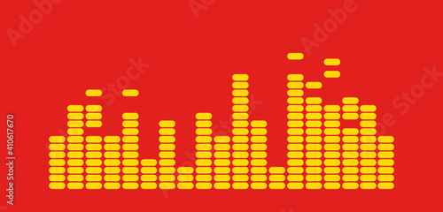 equalizzatore, musica, audio, vettoriale, equalizzazione