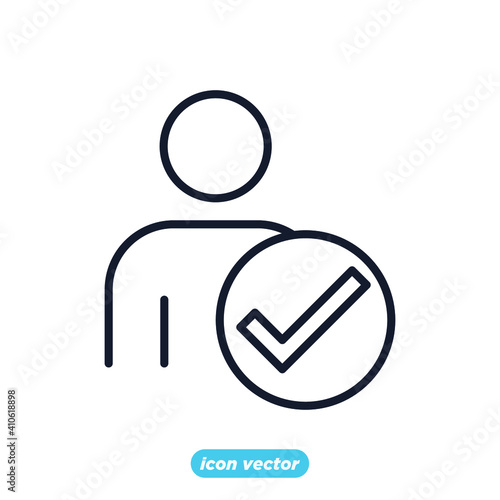 approvement icon. business quality check symbol template for graphic and web design collection logo vector illustration