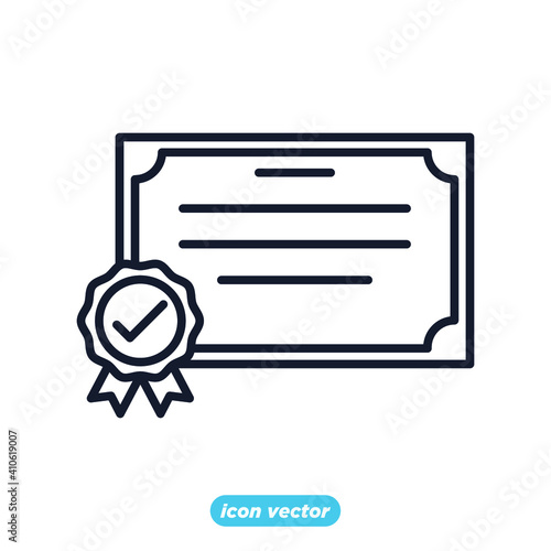 approvement icon. business quality check symbol template for graphic and web design collection logo vector illustration