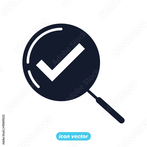 approvement icon. business quality check symbol template for graphic and web design collection logo vector illustration