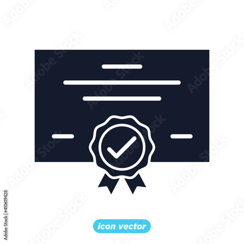 approvement icon. business quality check symbol template for graphic and web design collection logo vector illustration