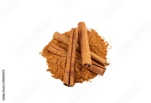 Powdered cinnamon and cinna...