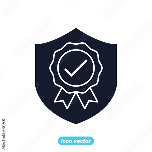approvement icon. business quality check symbol template for graphic and web design collection logo vector illustration