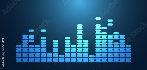 equalizzatore, musica, audio, vettoriale, equalizzazione