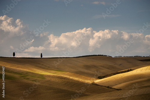 rural landscape of Tuscany in autumn