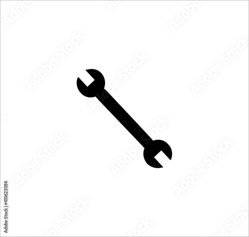 the wrench icon, the classic vector illustration