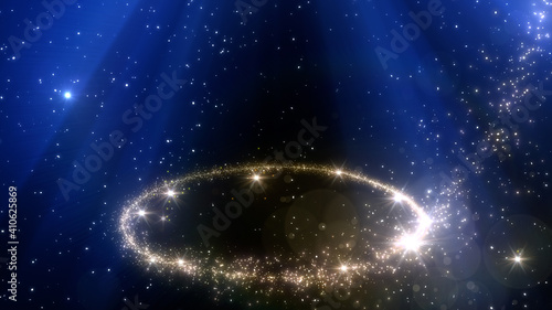 Star Glitter Sparkling Particles Fireworks twinkle 3D illustration.