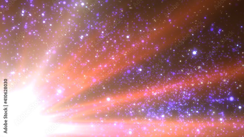 Star Glitter Sparkling Particles Fireworks twinkle 3D illustration