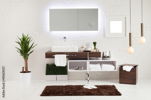 wall clean bathroom style and interior decorative design for home  hotel and office