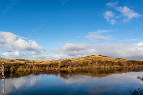 Dune landscape in Bergen aan Zee, Noord-Holland, The Netherlands, Europe