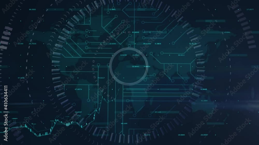 Animation of a graph forming over a world map Animation of a graph forming over a world map