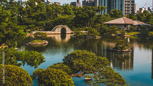 Shukkeien Japanese Garden Park, Hiroshima, Japan