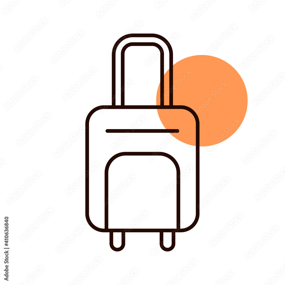 Baggage, luggage flat vector icon Baggage, luggage flat vector icon