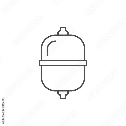 Expansion tank line outline icon
