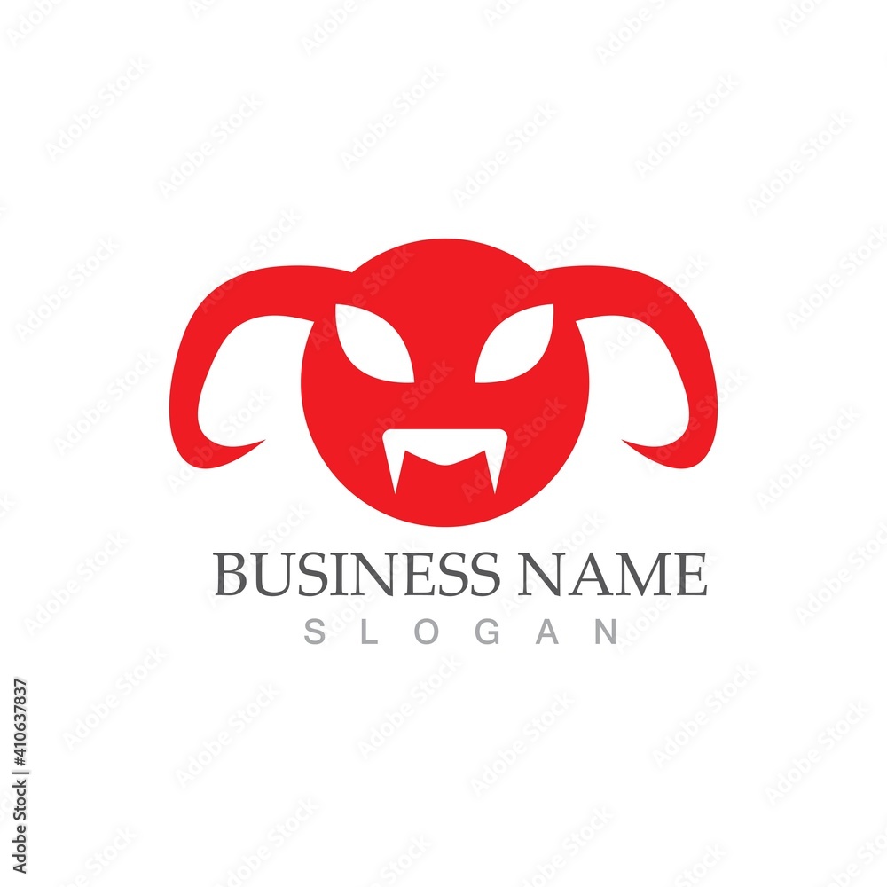 Obraz premium Devil horn Vector icon