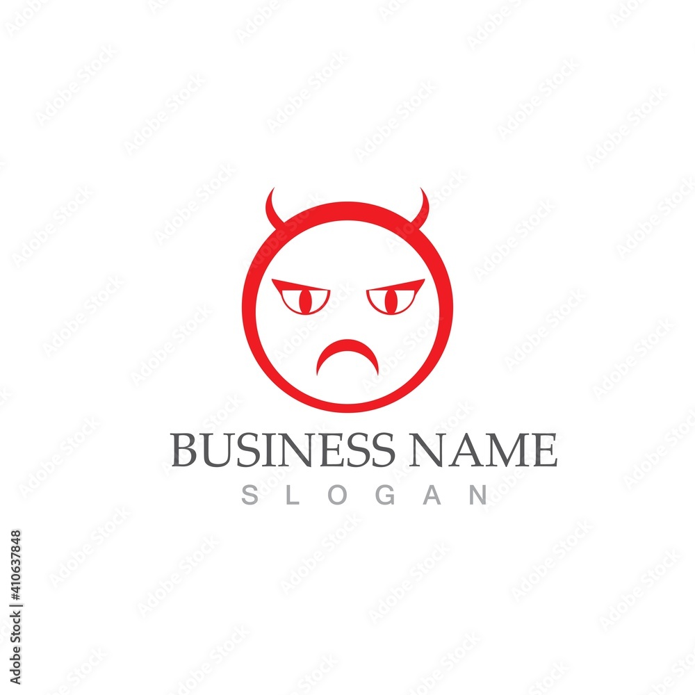 Obraz premium Devil horn Vector icon