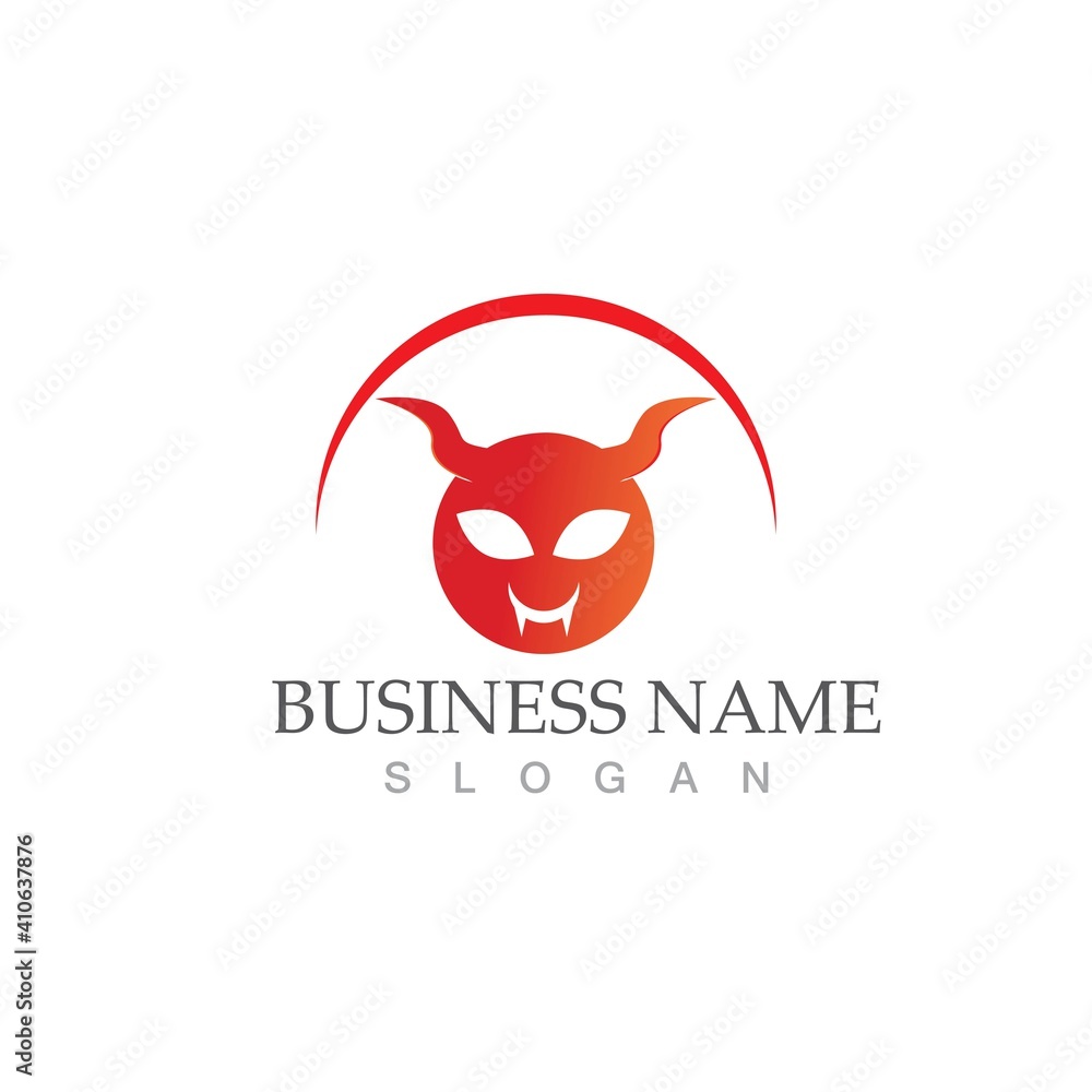 Obraz premium Devil horn Vector icon