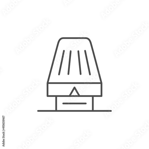 Heating thermostat line outline icon