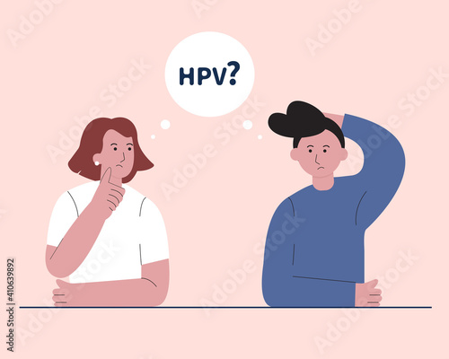 What is human human papilloma virus concept illustration
