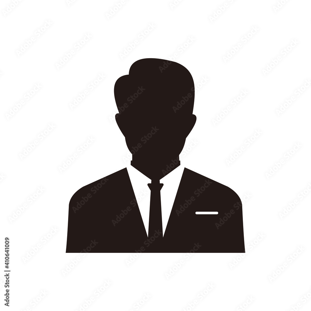 user icon of man in business suit symbol user icon of man in business suit symbol