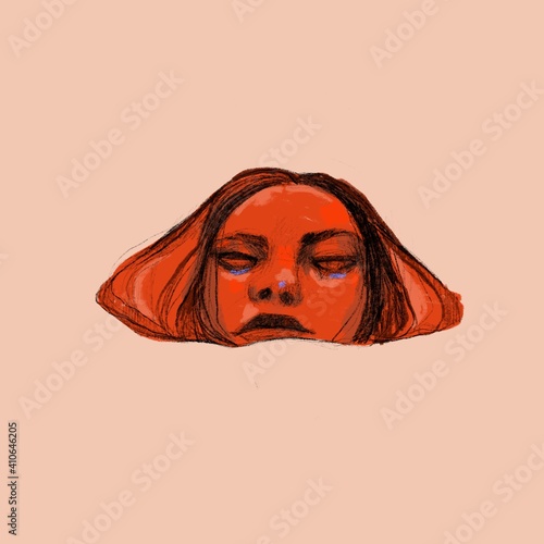Drowning face 