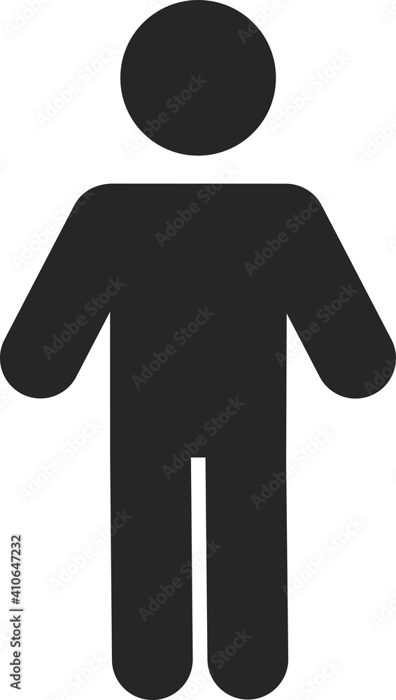 Person, human, men icon on a white background Person, human, men icon on a white background