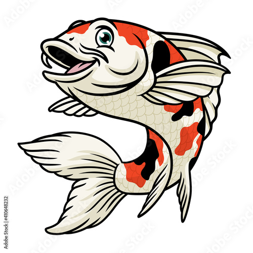 cartoon character of koi fish
