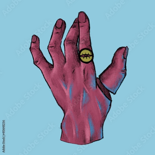 Mano con dedo cortado 