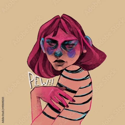 Pew woman 