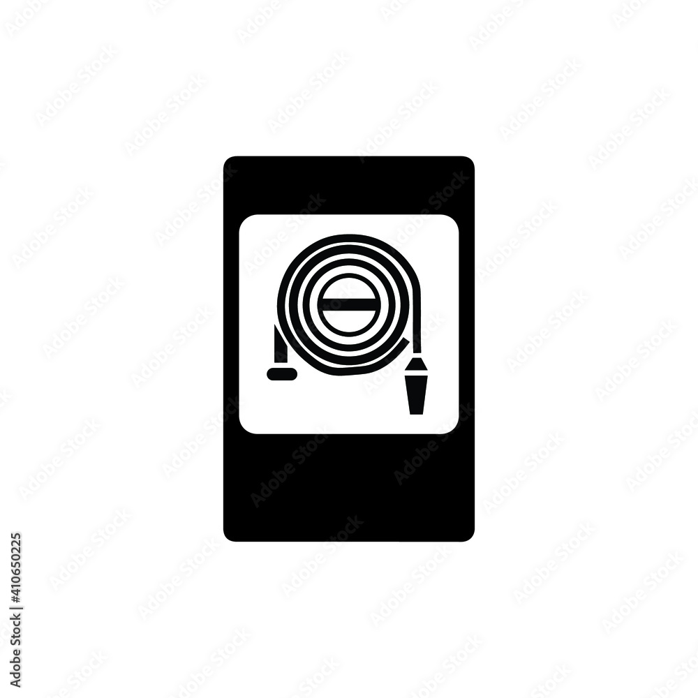 Road sign black fire department vector icons Road sign black fire department vector icons