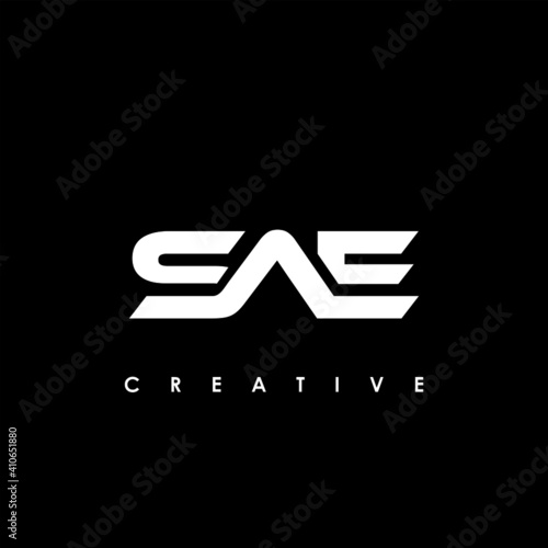 SAE Letter Initial Logo Design Template Vector Illustration