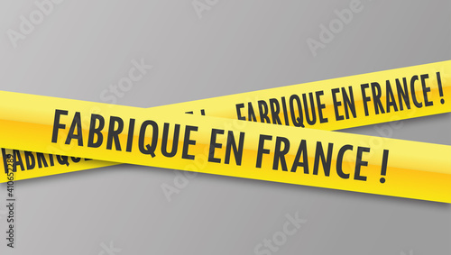 Logo fabriqué en France.