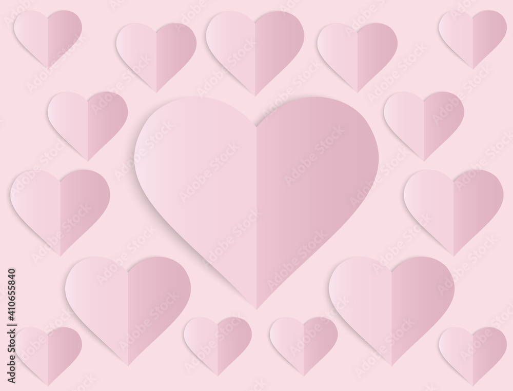 Scattered light pink love wallpapers