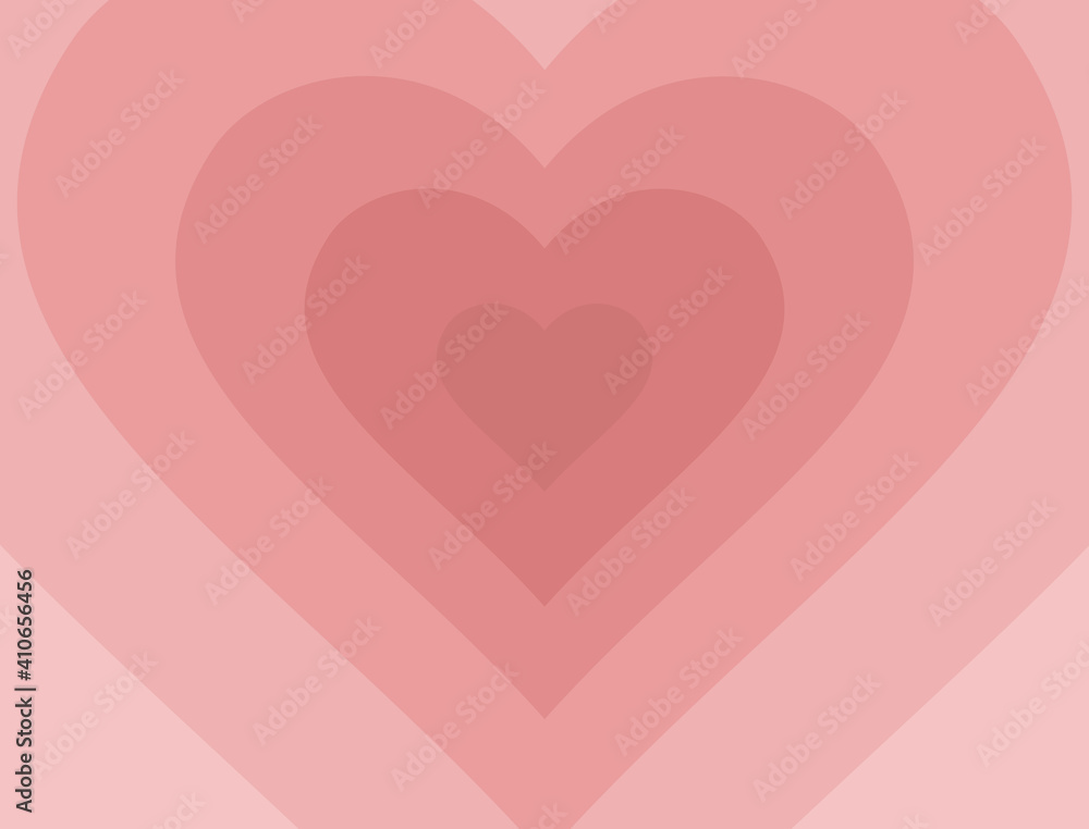 Stack wallpaper of pink gradations in the shape of love