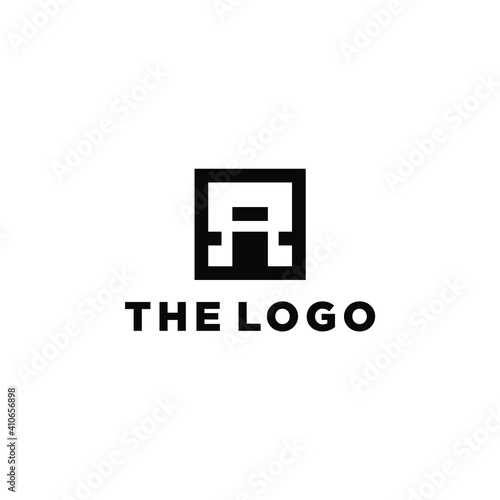 Abstract Geometric Logo Concept Vector. Abstract Simple Logo Template.