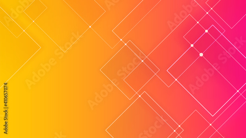 Geometric nodes square connect background