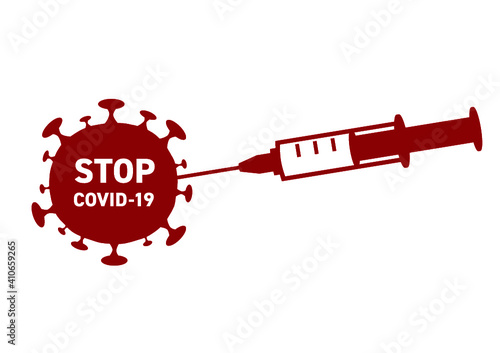 Stop Covid-19 Corona Virus Impfung vax